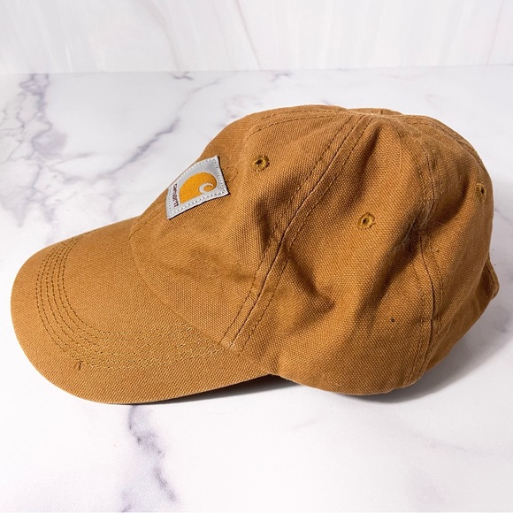 Carhartt Kids Tan Baseball Hat Cap Adjustable One Size fits Most - Picture 8 of 10